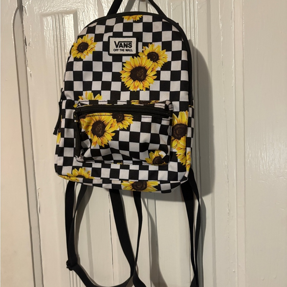 Vans Sunflower Checkered Mini Backpack - image 1